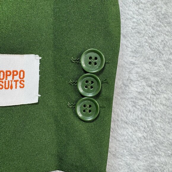 Opposuits Suit Jacket Blazer Youth Boys 16 Glorious Green Christmas Holiday - Picture 4 of 8